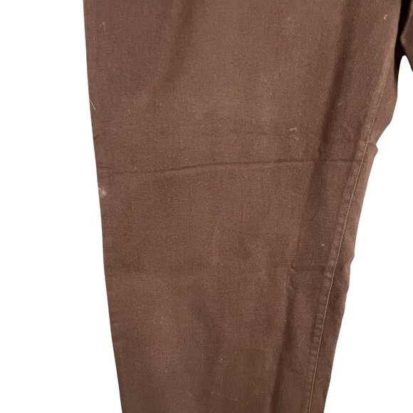 Womens 16W Brown Natural Fit Straight Leg  Jeans Pants Cotton Woman Within - Picture 12 of 12